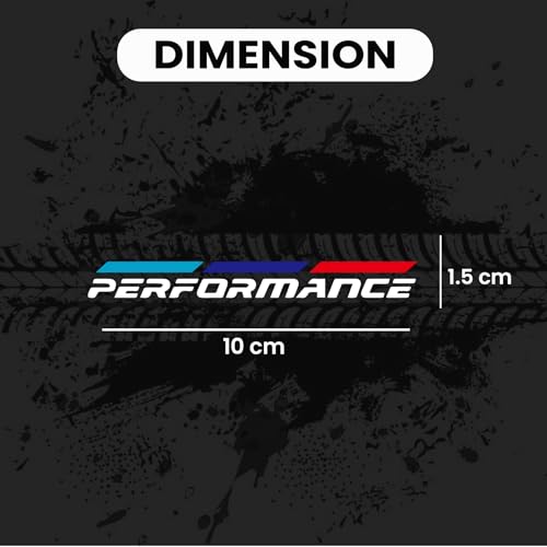 Image of 4Pcs Performance Sticker for Car Wiper Stickers All Cars Rear Wiper Car Sticker Exterior Decal Vinyl L x H 10 x 1.5Cm (Multicolor 1)