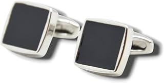 ماركو كابيلي ازرار اكمام من الستانلس ستيل للرجال بلون اسود 4