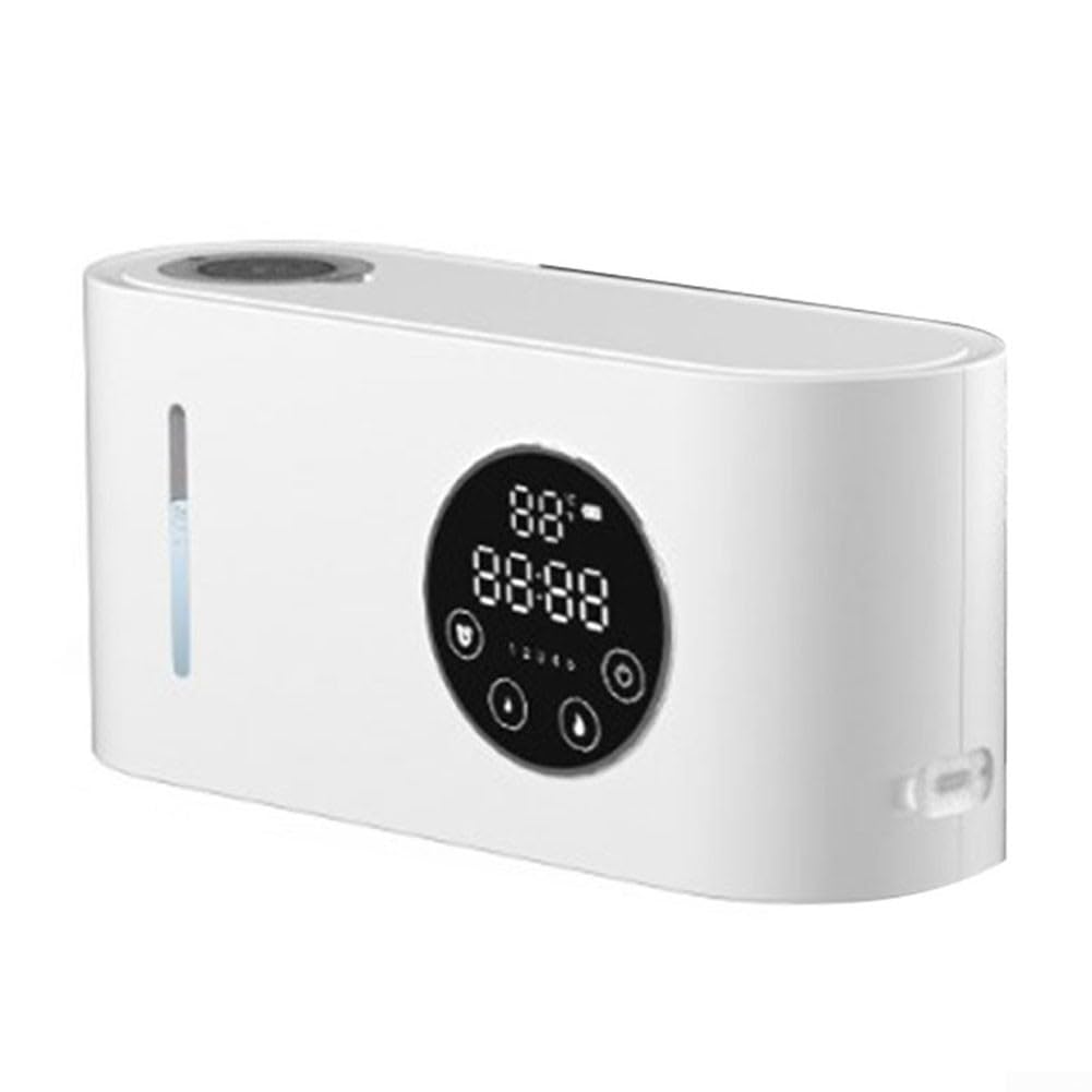 Dispenser di sapone intelligente touchless, montaggio a parete, con display digitale, monitor della temperatura, uscita in schiuma regolabile, ricaricabile tramite USB, capacità 500 ml, per bagno e