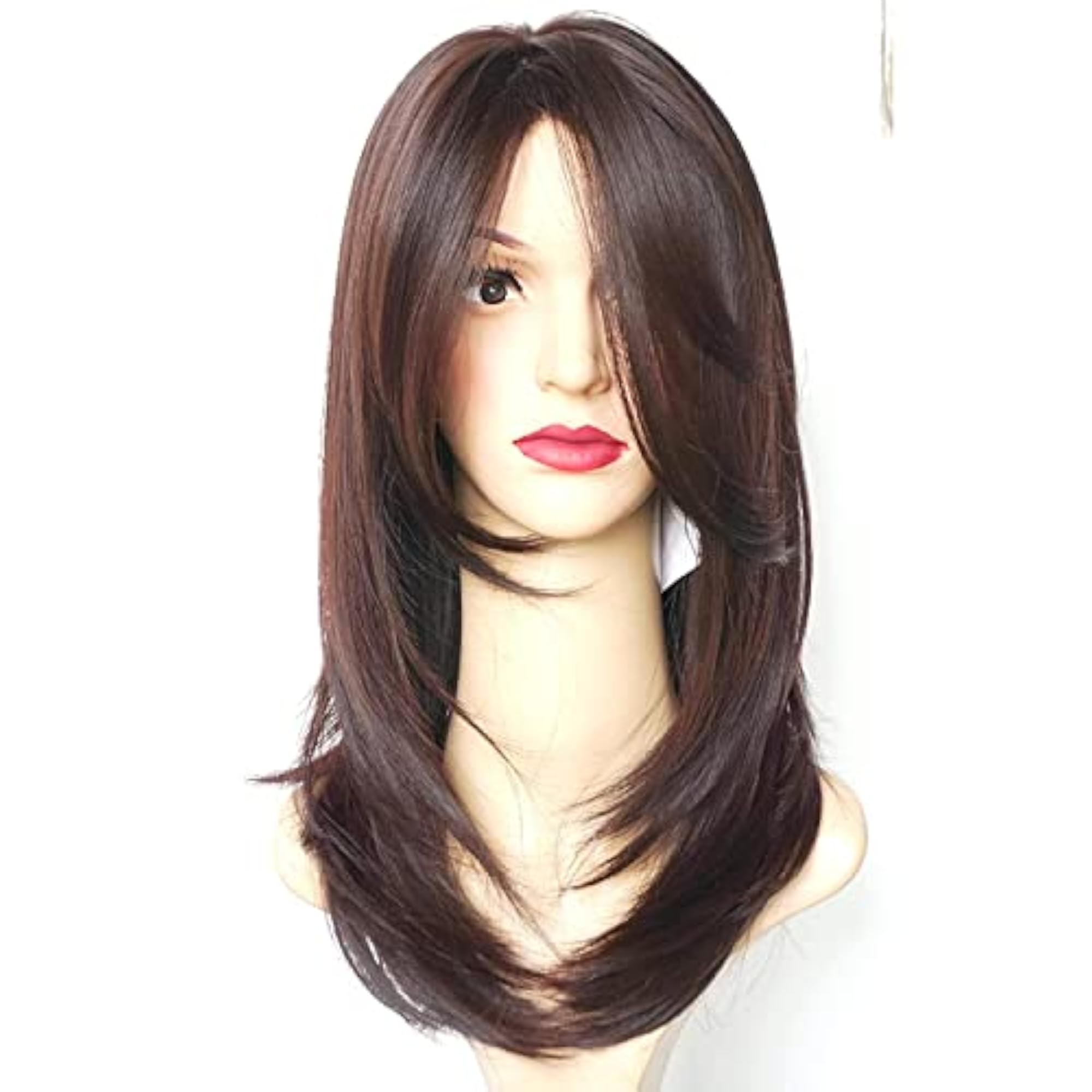 Comfortable Fit Straight Hair Wig for Women, Light Brown