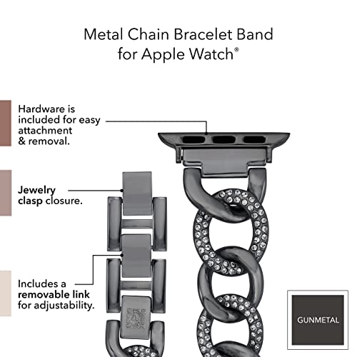 Image of Anne Klein Fashion Chain Bracelet for Apple Watch, Secure, Adjustable, Apple Watch Replacement Band, Fits Most Wrists