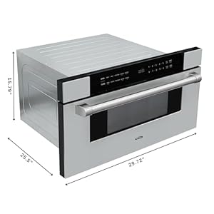 KoolMore KM MD30 SS Microwave Drawer Capacity in Stainless Steel 30 in12 cu ft Silver