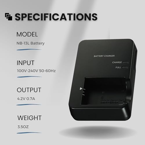 NB-13L-CB-2LH-CB-2LHT-Battery-Charger-for-Canon-Compatible-with-CB-2LHT-G1X-Mark-III-G5X-G5X-Mark-II-G7X-G7X-Mark-II-III-G9X-G9X-Mark-II-SX620-SX720-SX730-SX740-HS-Digital-Camera