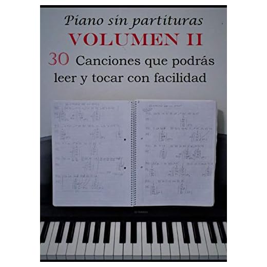Piano sin partituras Volumen II: 30 canciones que podrás leer y tocar con facilidad