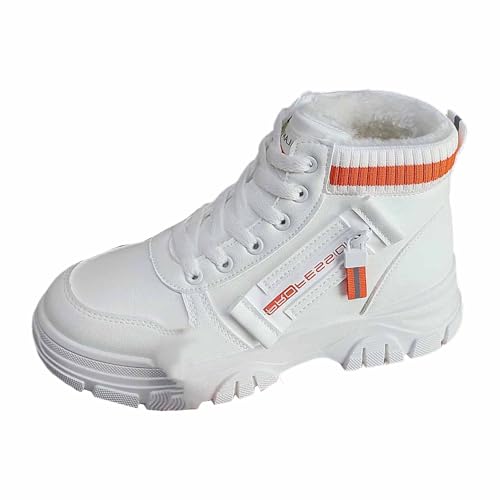 Chaussures décontractées d'hiver pour femme avec doublure polaire chaude et semelle robuste