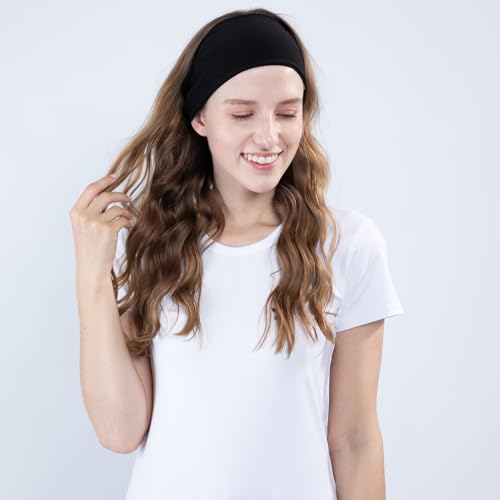 Image of RITOPER Wide Thick Headbands for Women Non Slip, 10 Pack Buttery Soft Workout Yoga Running Sweat Head Bands, Solid Headband Hair Bands for Wig Cover, Spa Day, Travel, Washing Face, Daily Use