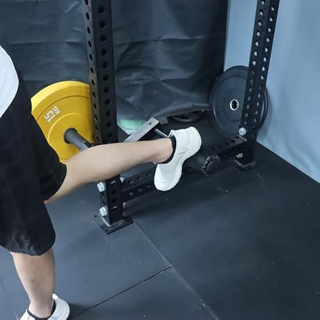 Neck Trainer,Neck Exerciser for Neck Strength and Pain Relief,Rack Mount Neck Workout Equipment Strengthener for Wrist Curls, Leg Curls and Other,Compatible with 25 mm Diameter Barbell Plates