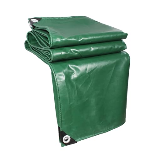 Heavy Duty Tarps with Metal Grommets, 0.5mm Thick（19 mil）, Dustproof and Windproof, Shade UV Resistant Tarpaulin Tarp for Garden, Camping & Furniture Cover (2.9x3.5m/9.5x11.4ft)