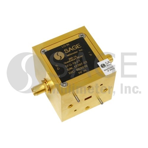 WR19 Quadrature Mixer, 40 GHz to 51 GHz, LO Frequency 40 GHz to 51 GHz