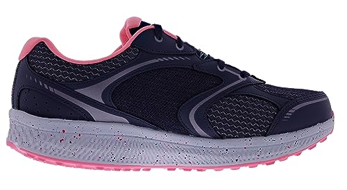 Skechers Skechers Women's GO Run CONSISTENT-Dynamic Energy Sneaker, Navy/Pink, 8 W