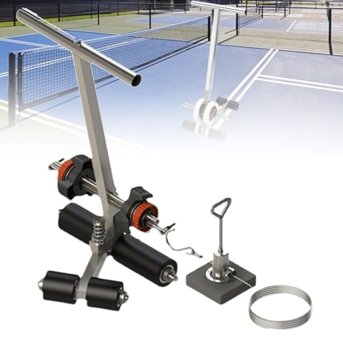 Kit de marcado de línea de empuje manual ajustable para canchas deportivas, estacionamientos, parques infantiles y campos atléticos, aplicador de cinta preciso para diseño de cancha de bricolaje