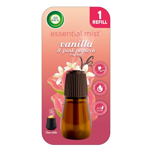 Air Wick Essential Mist Diffuser Oil Refill, Vanilla & Pink Papaya, 1ct - image 1