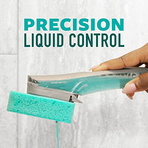 Image of Scotch-Brite Scrub Tub & Shower Wand 2 Pack, Bathroom Cleaning Wands with Silicone Blade and Refillable Handle for Soap Scum Removal on Tubs, Showers, Glass Doors, Tile and Bathroom Walls