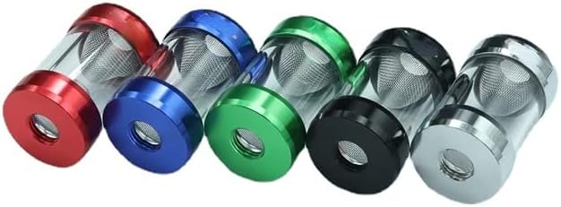 1pc water-cooled metal filter GLQ-JX1 two end filter 0.15mm fine filter screen hard pipe (black)