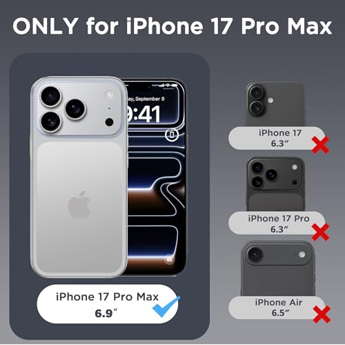 Image of CACOE Magnetic Case for iPhone 17 Pro Max 6.9 inch, Clear
