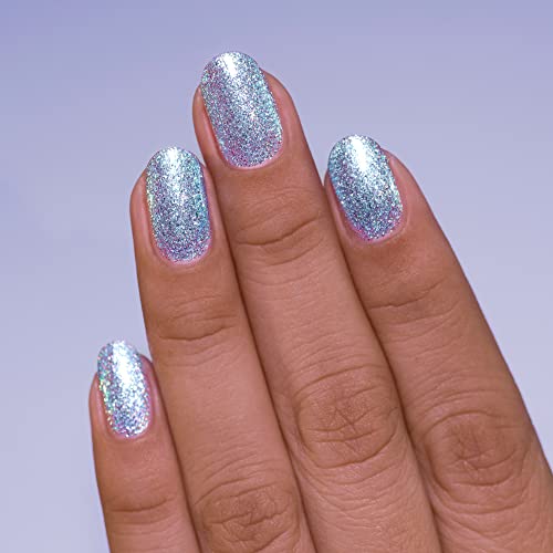 Ilnp Elsa - Icy Light Blue Holographic Shimmer Nail Polish #TOP3