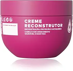 Máscara Reconstrutora Hidratei - Hidratação e Resistência para Cabelos Danificados, 250g, Vegano, Cruelty-Free, Sem Parabenos e Petrolatos