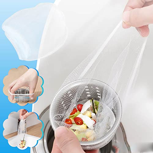 100Pcs Disposable Mesh, Kitchen Sink Filter, Disposable Mesh Bags For Kitchen Sink Strainer Kitchen Sink Basket, Efficient Anticlogging 1Mm Holes, Sink Food Catcher Screen Filter #TOP1