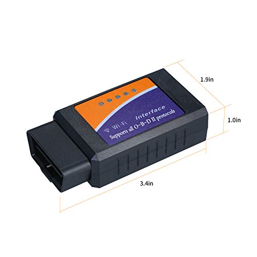 Romacci Car WIFI OB-D2 OBD-II Ferramenta de varredura MINI Code Reader Adaptador de scanner Verifica