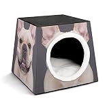Casa para Gatos y Perros Pequeños Lindo Cama y Sofá para Mascotas Antideslizante con Cojín Suave Perros Shar Pei