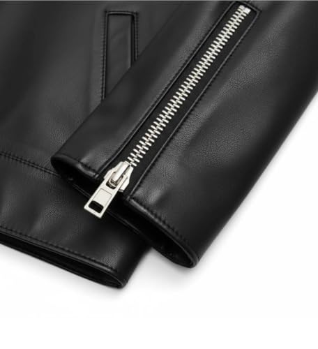 Generic Black Leather Jacket for Men - Image 7