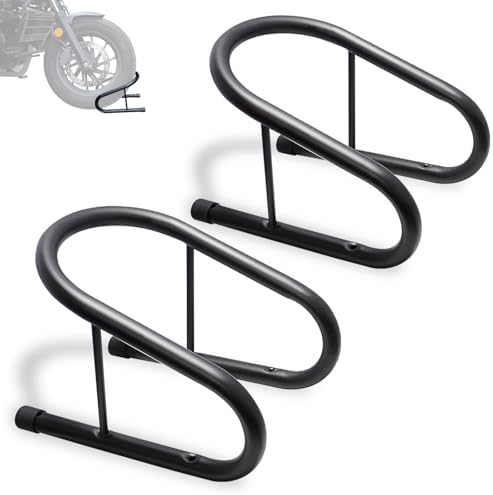 6.5" Removable Dirt Bike Wheel Chock w/Mount Kit Pack of 2
