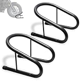 WOWTK 6.5' Removable Dirt Bike Wheel Chock w/Mount Kit,6 1/2 in. wide Motorcycle Trailer Locking Wheel Chock Tire Holder,Pack of 2
