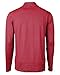 Cutter & Buck Mens Virtue Eco Pique Micro Stripe Recycled Quarter Zip Shirt, Red/Navy Blue, Medium US