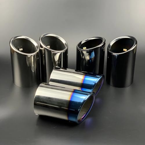 Embout échappement en acier finition bleu C Type pour Passat CC
