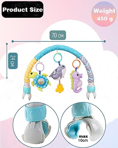 Image of Pau1Hami1ton Car Seat Toys, Stroller Toys,Car Seat Toys for Babies 0-6 Months,3 Month Baby Toys Fit for Crib Bed,Stroller,Car Seat,Baby Gifts.S-19(Whale)