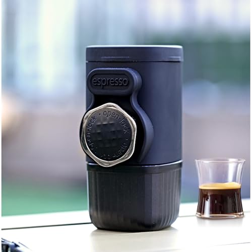 Qumiuu Reise Kaffeemaschine | Auto Kaffeemaschine - Wiederverwendbarer Grinder Manuell Bedienbar Für Küche Camping Auto Outdoor Indoor – Bild 4