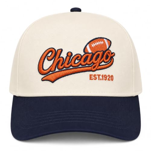 Chicago Be Hat for Men Women 2-Tone City Football Style Trucker Snapback Hat