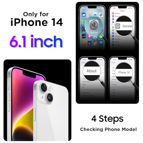 Temdan Compatible with iPhone 14 Case Waterproof, Built-in Screen & Camera Protector IP68 Underwater Full Body 14FT Military Dropproof Shockproof Phone Case 6.1"-Blue/Clear by Temdan - Used condition - Image 6