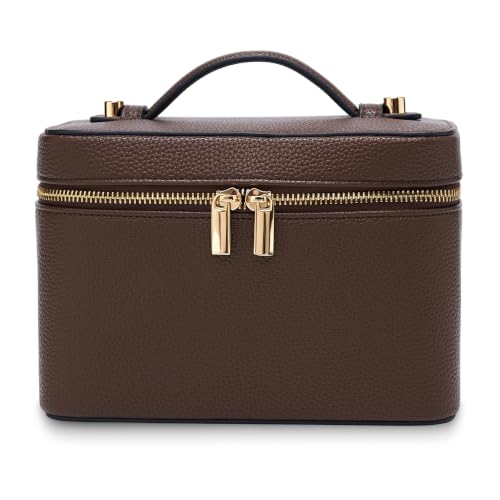 Three Love PU Leather Makeup Vanity Bag for Women