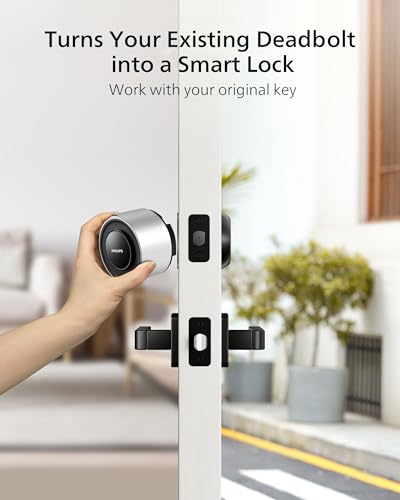 Philips Wi-Fi Smart Lock, Turn Existing Deadbolt into Smart Door Lock, Keyless Entry, Auto-Lock, Lock Status Monitoring, Easy Installation, Silver, DDL230X - Image 5