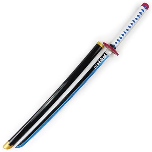 コスプレ 道具 に適合する 冨岡義勇 104CM 鬼殺隊 日輪刀 刀 剣 武器 刀袋付き 木材質 模造刀 W31126051の商品画像（Amazon）