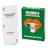 Irish Lingo Playing Cards | Travel Flashcards | Learn Irish Slang Ireland Vocabulary in A Fun & Easy Way | 52 Essential Translations