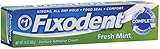 Fixodent Denture Adhesive Cream, Fresh Mint 2.40 oz (Pack of 10)