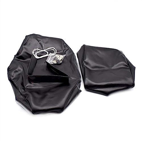 Housse de siège moto étanche en cuir PU noir protection et rénovation pour selle VLX400 Steed