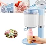 EORNYHQMY Eismaschine für selbstgemachtes Eis, schnelles Trennen von Fässern, leicht zu reinigen, für Smoothies, Smoothies