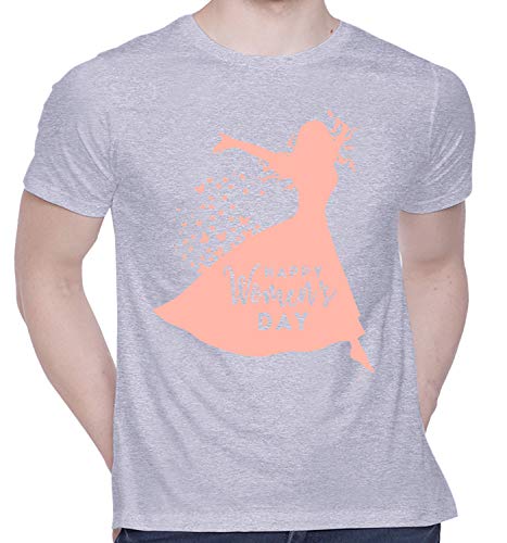 Image of CreativiT Graphic Printed T-Shirt for Unisex International Women's Day Tshirt | Casual Half Sleeve Round Neck T-Shirt | 100% Cotton | D00271-48