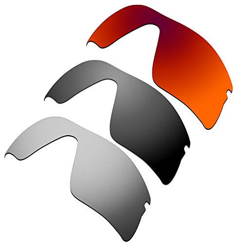 Lentille pour Oakley Radar Range 53-097 de rechange rouge et noir
