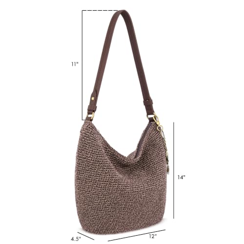 Image of The Sak Sequoia Hobo Bag - Hand Crochet Large Women's Purse for Everyday & Travel - Durable Handbag & Tote With Zipper Pocket