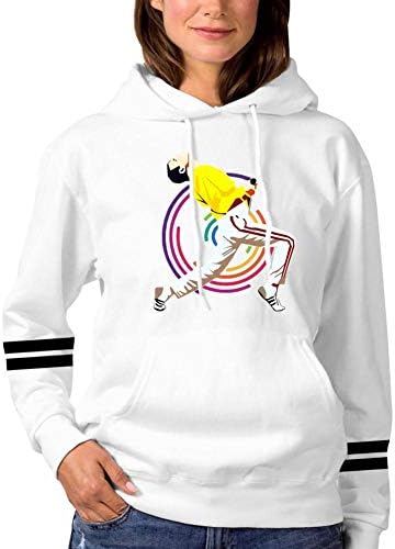 Ingqkuhua Freddie Mercury Bohemian Rhapsody Adult Hooded Sweatshirt Pullover Womens White