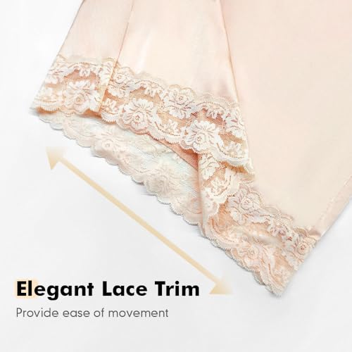 Image of MANCYFIT Pettipants for Women Under Dress, Long Culotte Slip