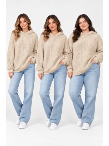 Image of Leriya Fashion Hoodie for Women | Oversized and Sweatshirt | Full Sleeve Hoodies Pullover Cotton Blend Regular Fit | Hoodies for Woman | Sweatshirt Winter Hoodie for Womens Casual Wear