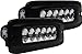 Rigid Industries 93532 SRQ2 Amber Driving LED Light Flush Mount, (Set of 2)