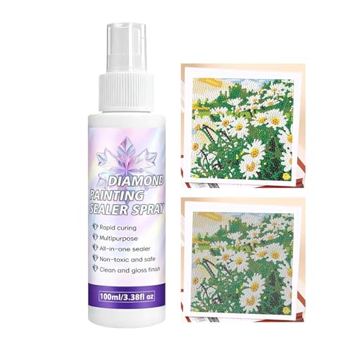 Spray sellador de diamantes para proteger tus cuadros de pintura de cristal en el salón
