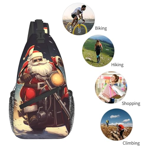 Bolso Sling Unisex Negro para Viaje y Senderismo miniatura 5