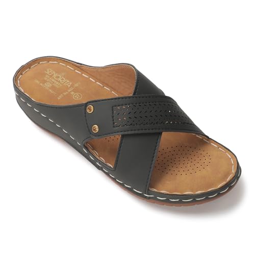Image of Liberty Senorita AGL-105E Casual Slippers for Women With PVC Sole | PU Upper - Comfortable & Lightweight | & Trendy Design | Synthetic Insole | Stylish Footwear, Cushioned Footbed